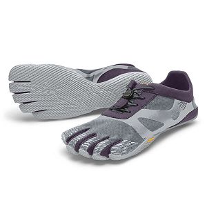 Vibram KSO EVO Grey/Purple Womens Training Shoes | India-508241